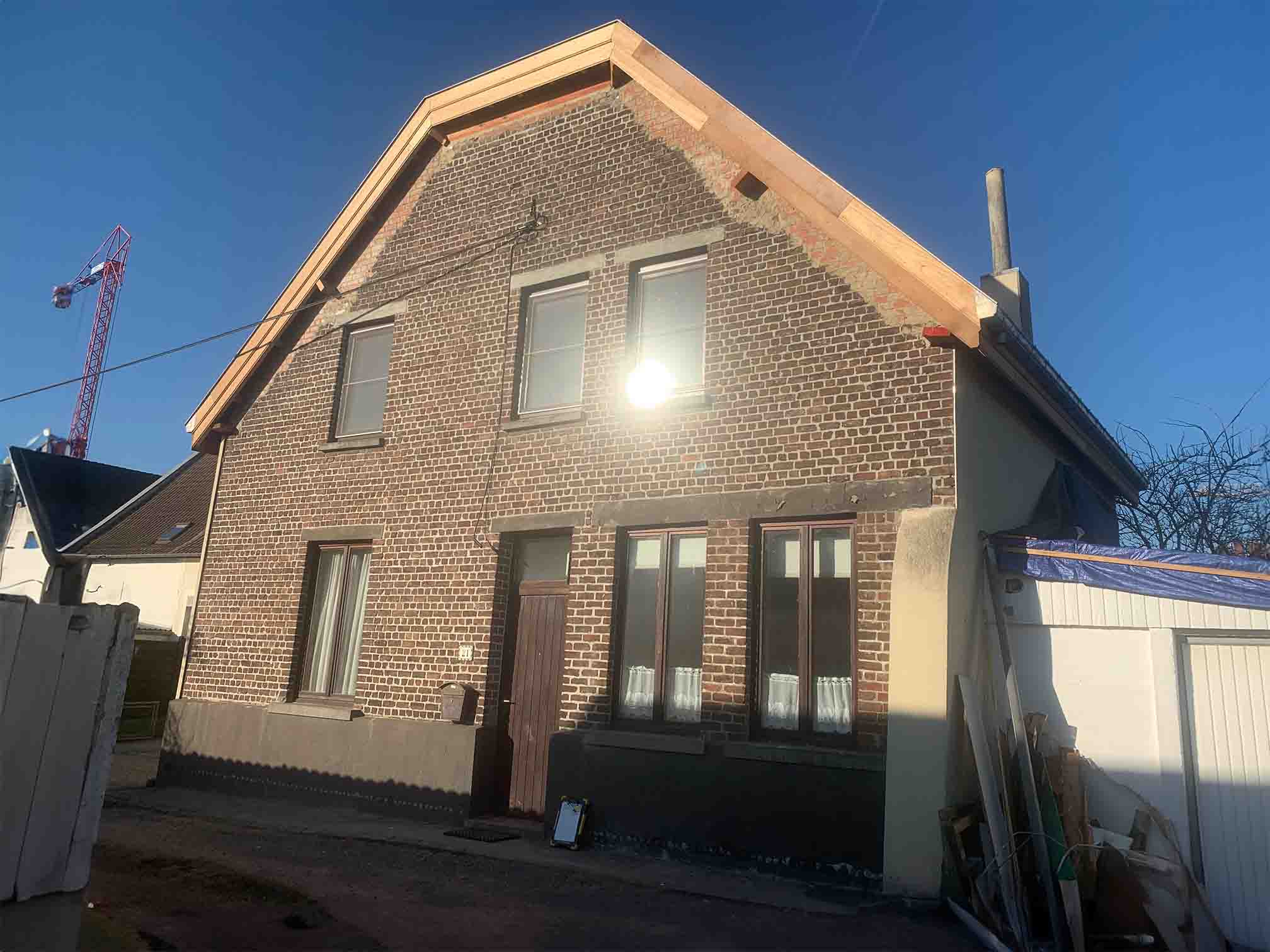 Overijse chantier avant